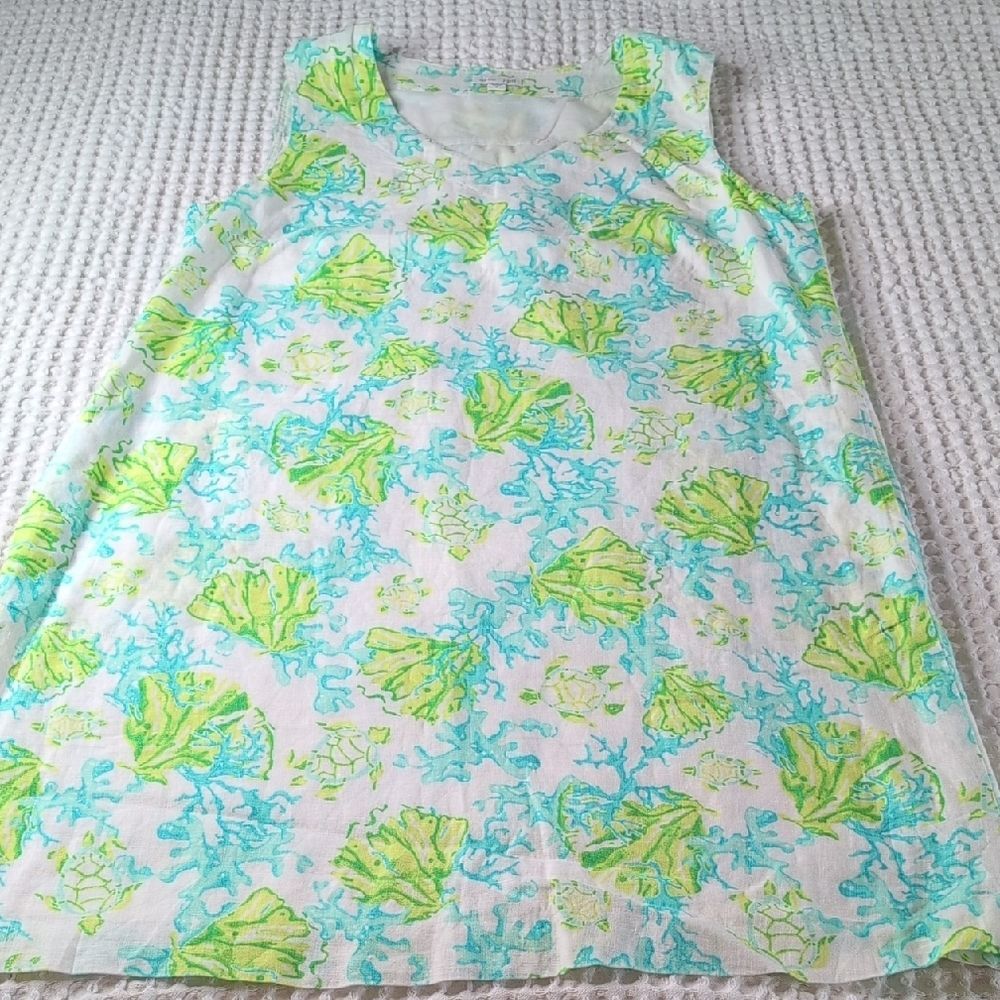 J. Jill Love Linen Sleeveless V-Neck Midi Dress Size M